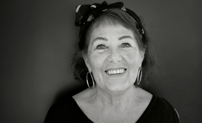 Marlene Girolla-Krause als Maske 